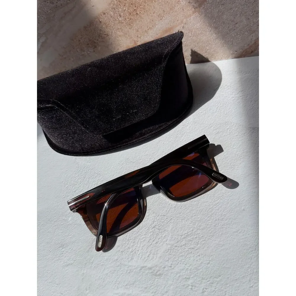 NEW Tom Ford FT0751 Dax Unisex Sunglasses in Havana Brown